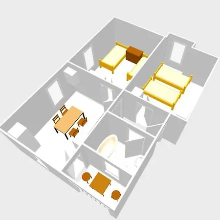 Zentral Im Eg Mit Parkplatz, Badewanne Max. 4 Personen 莱茵河畔路德维希港